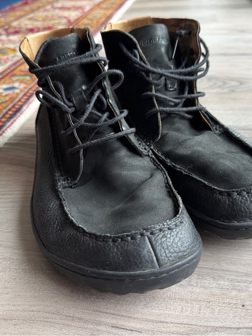 Vivo Barefoot Black Chukka Boots 44